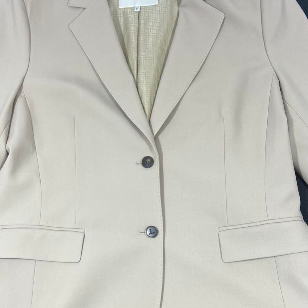 Lafayette-148-plus Women's Cream and Tan Jacket